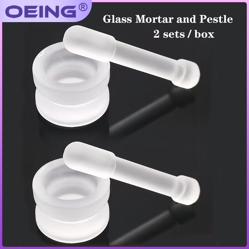 Kitchen Gadgets Set - Mortar and Pestle Set Glass Pills