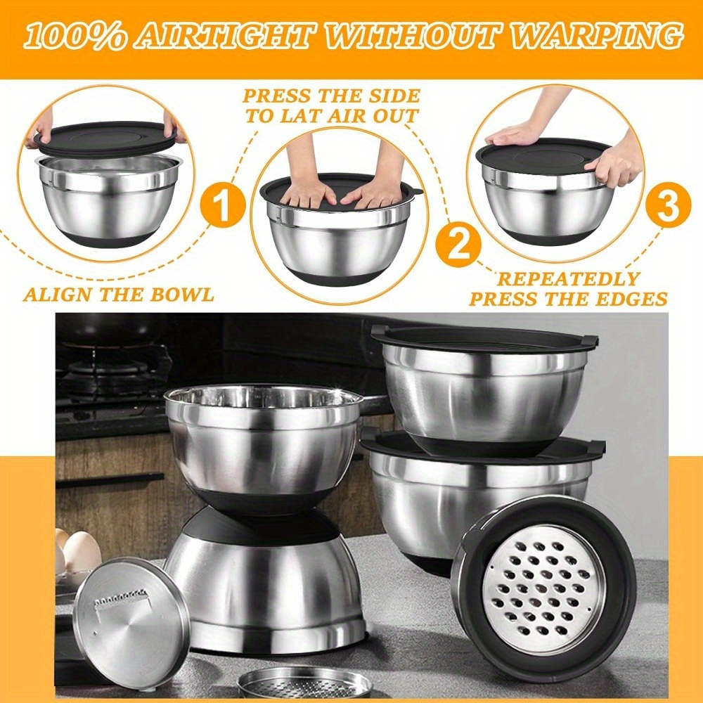 17pcs, Stainless Steel Mixing  - огляд і ціна Kitchen Gadgets Set