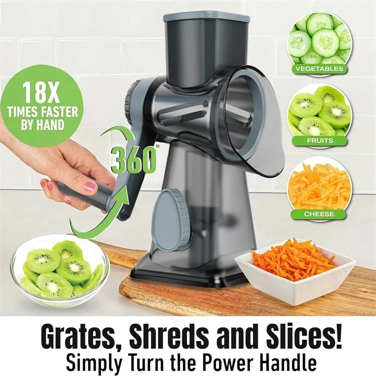 2025 3-in-1 Rotary Cheese Grat - огляд і ціна Kitchen Gadgets New 2025