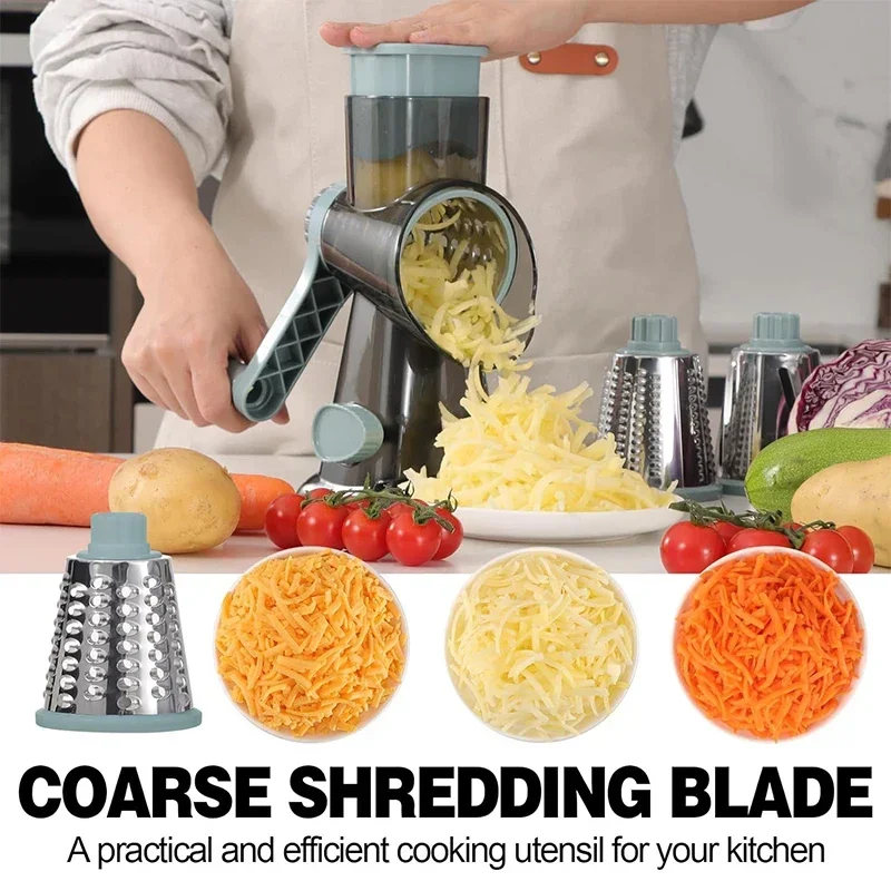 2025 3-in-1 Rotary Cheese Grat - огляд і ціна Kitchen Gadgets New 2025