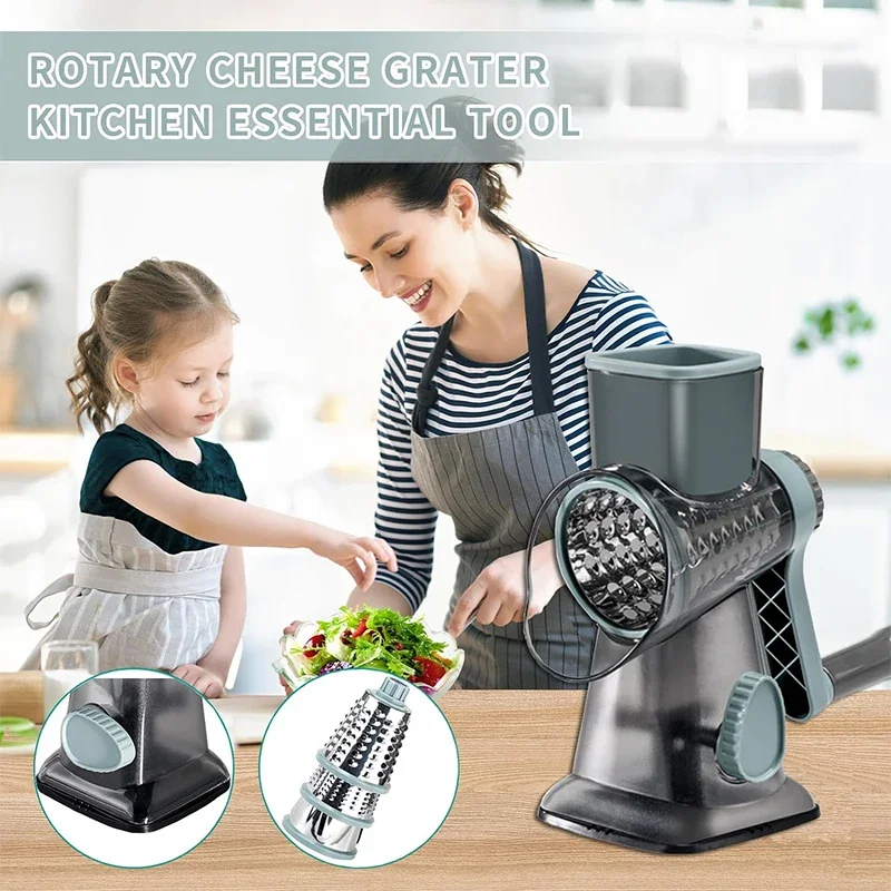 2025 3-in-1 Rotary Cheese Grat - огляд і ціна Kitchen Gadgets New 2025