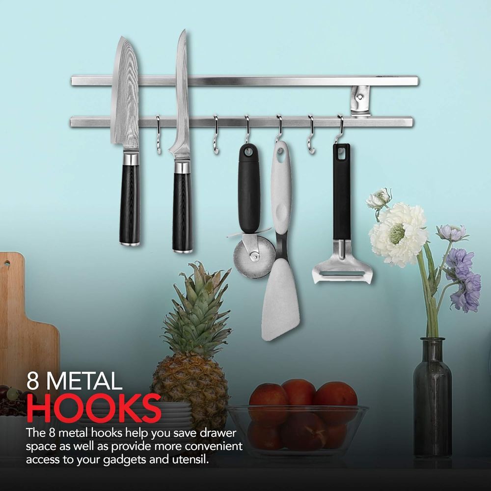 16 Inch Stainless Steel Metal  - огляд і ціна Magnetic Knife Strip