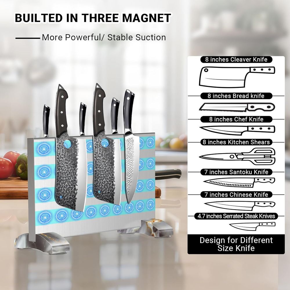 Magnetic Block Stand Without K - огляд і ціна Magnetic Knife Strip