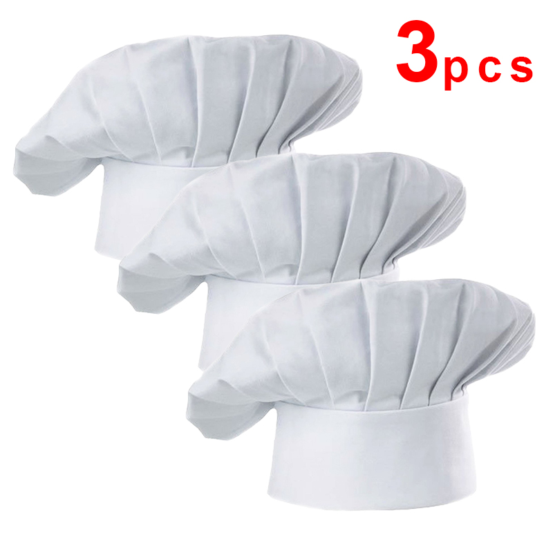 3pcs High22cm Cook Hat White C - огляд і ціна Kitchen Gadgets You Need