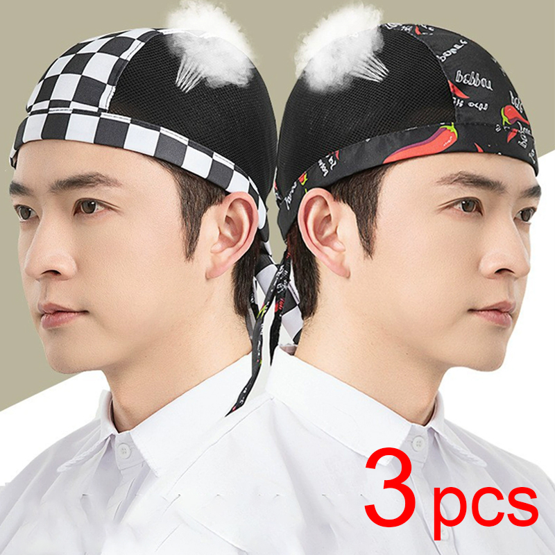 Breathable Mesh Cook Hat 3pcs  - огляд і ціна Kitchen Gadgets You Need