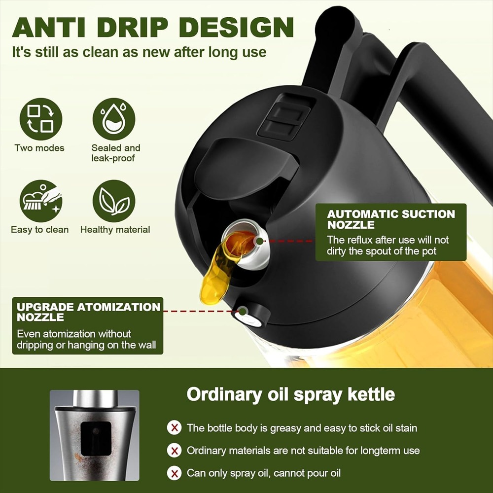 16oz/470ml Olive Oil Sprayer f - огляд і ціна Kitchen Gadgets Air Fryer