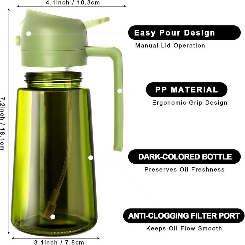 470ml 2-in-1 Glass Olive Oil S - огляд і ціна Kitchen Gadgets Air Fryer