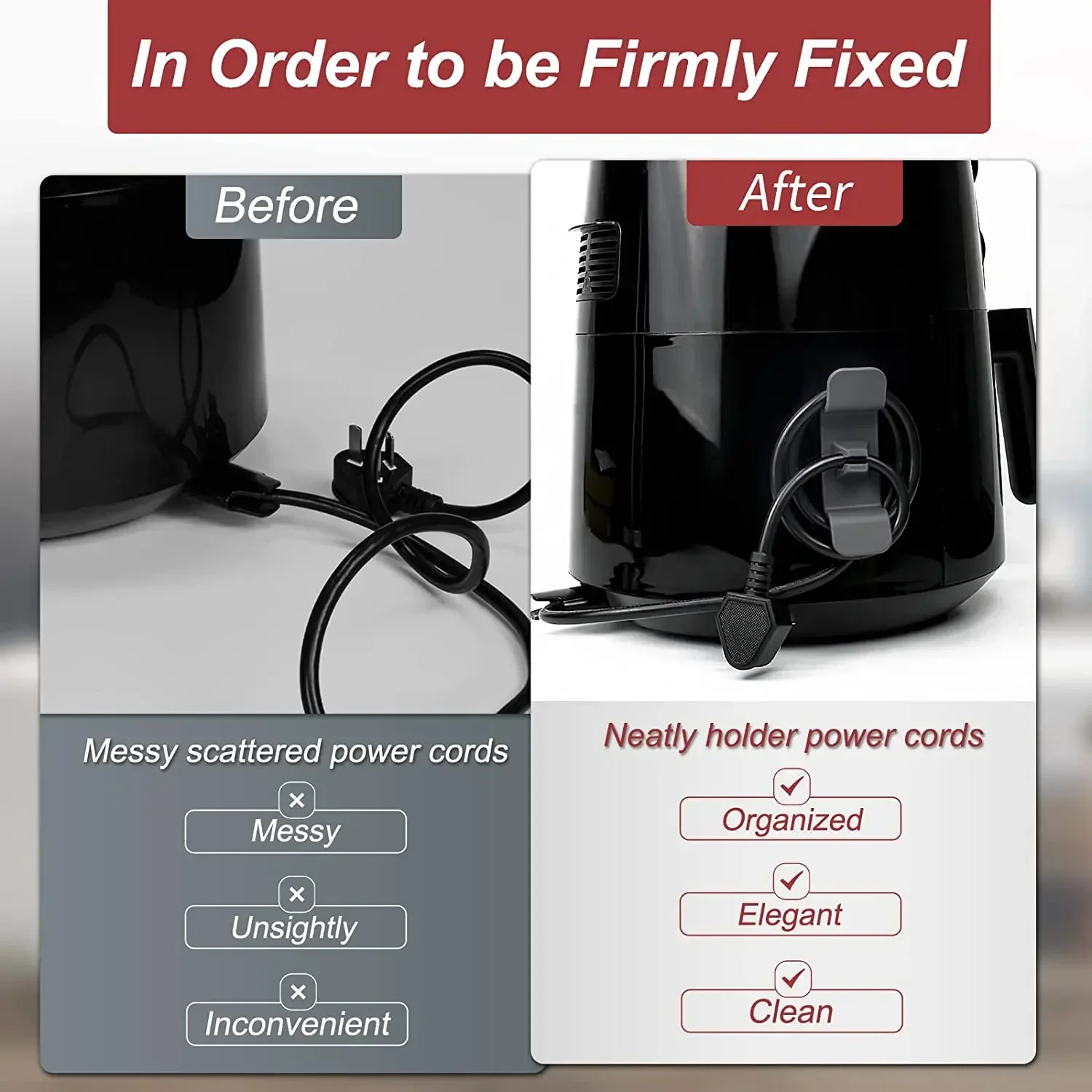 Cord Wrapper Cable Holder Clip - огляд і ціна Kitchen Gadgets Air Fryer