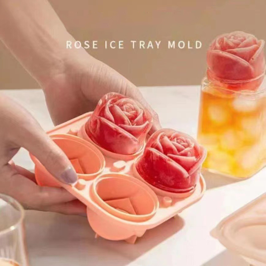 3D Rose Silicone Ice Molds 4-H - огляд і ціна Kitchen Gadgets Baking